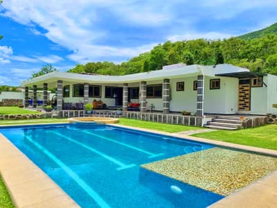 amate - casa en venta con piscina propia en fraccionamiento morelos las estacas